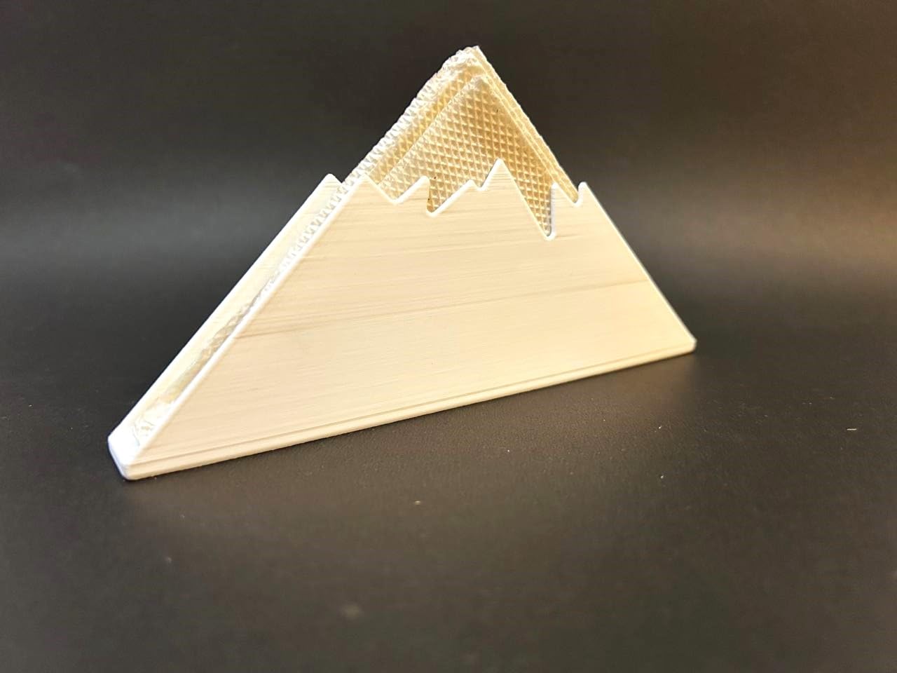Decorative Mountain Peak Napkin Holder, Modern Design Table Tissue Stand, White