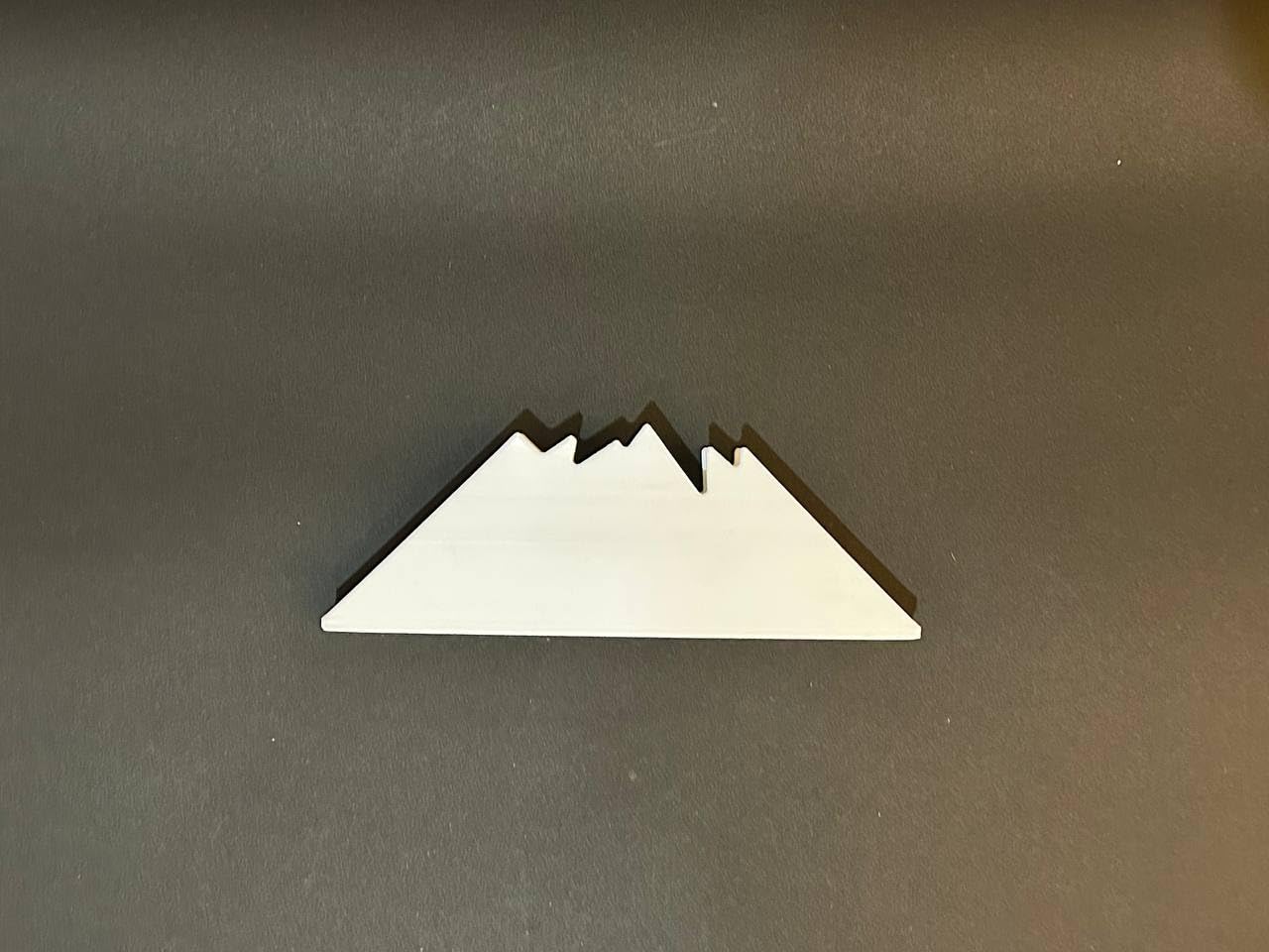 Decorative Mountain Peak Napkin Holder, Modern Design Table Tissue Stand, White
