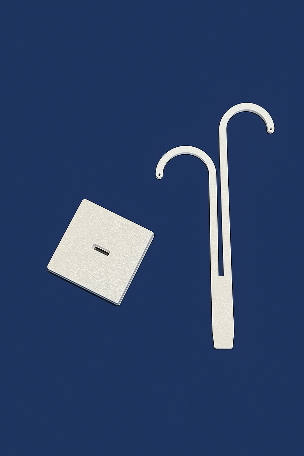 Jewellery Display Stand, White Earring Holder, Double Hook Design, Set of 5