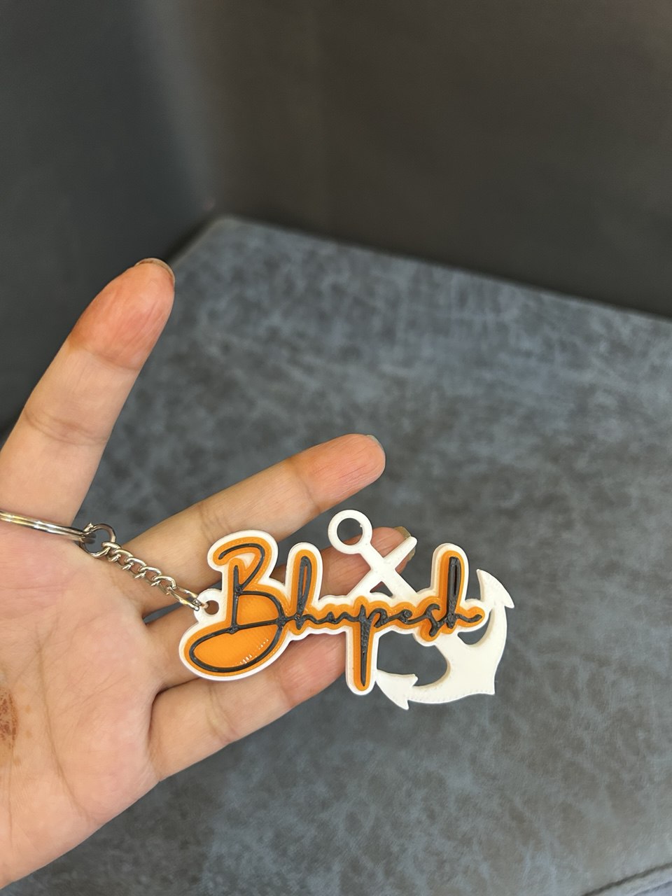 Three Color Name Key Chain | Write whatever you like