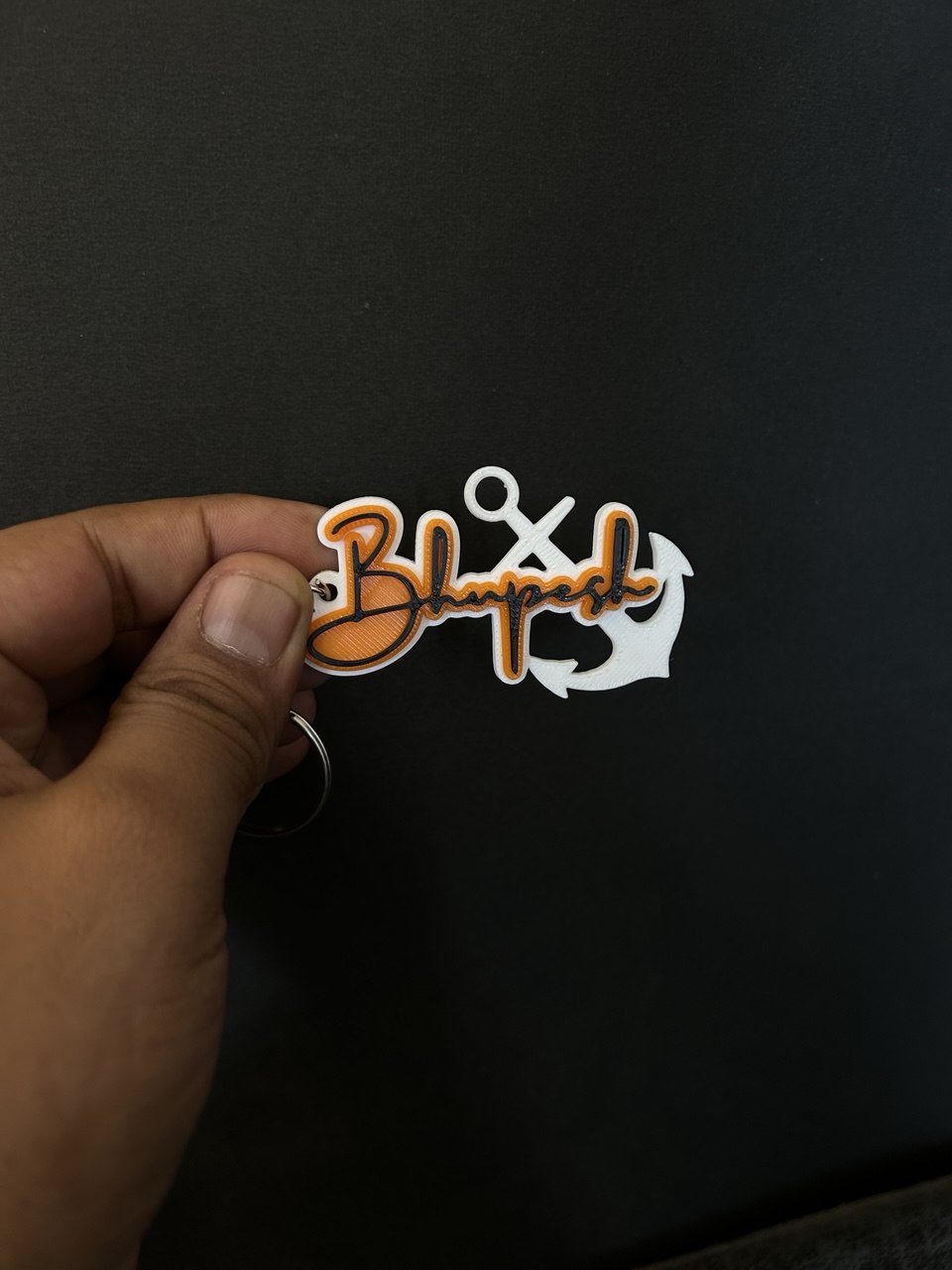 Three Color Name Key Chain | Write whatever you like