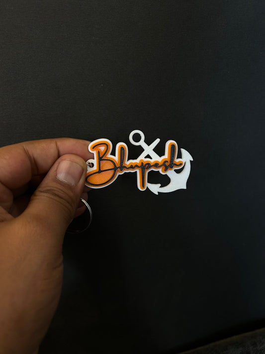 Three Color Name Key Chain | Write whatever you like